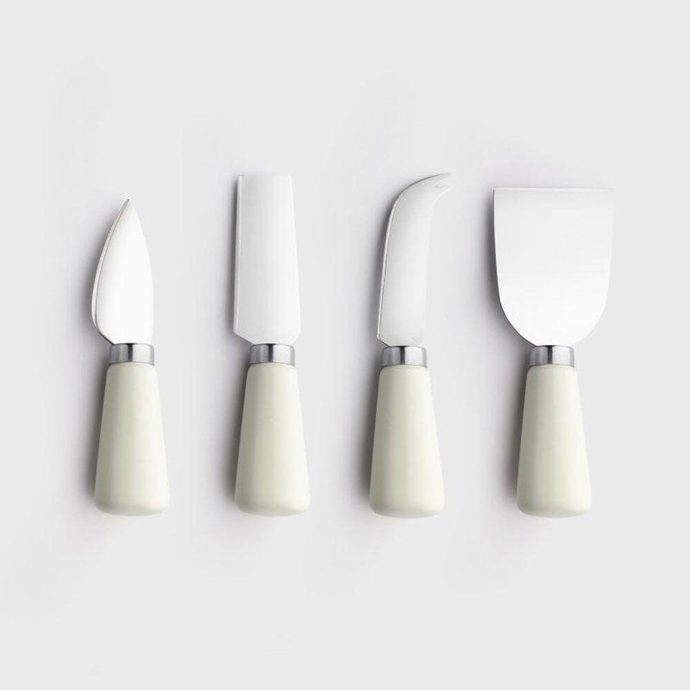 Taylor Eye Witness Cream Four Piece Cheese Knife Block Set